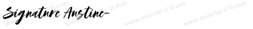 Signature Austine字体转换